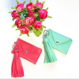 TASSEL KEYCHAIN CARD HOLDER, CARDHOLDER, BOSS BABE